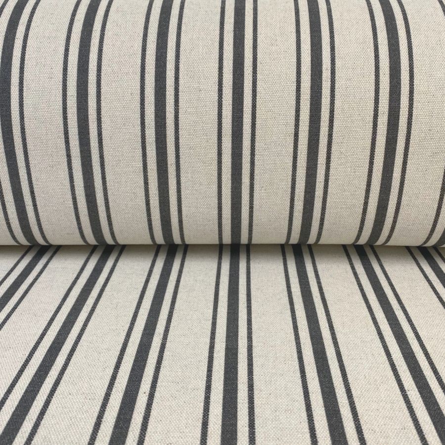 Extra Wide Hendrick Stripe- Charcoal