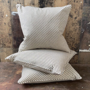 Alpha Stripe Cushion - Black - Image 3