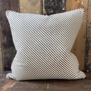 Alpha Stripe Cushion - Black - Image 1