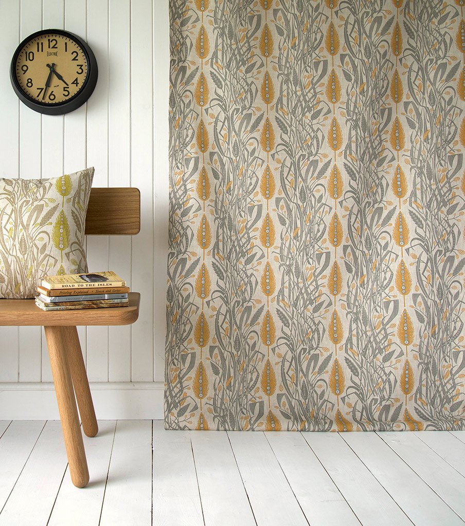 Angie Lewin Meadow's Edge - Dawn Grey & Charcoal - Image 2