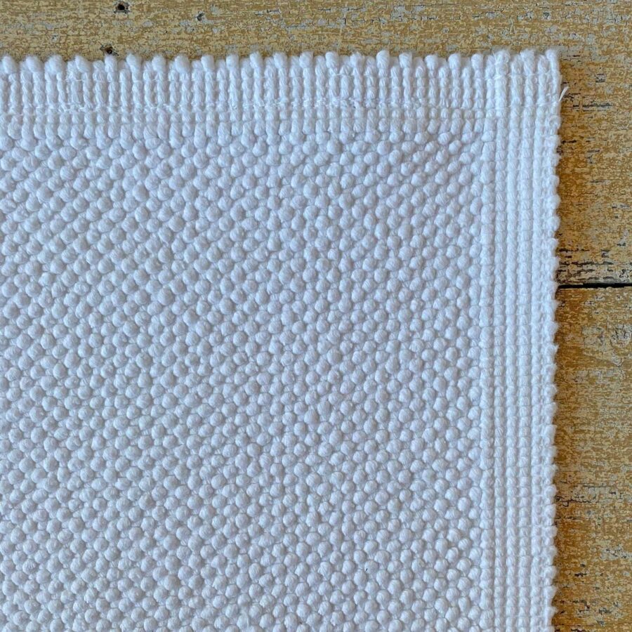 Heavy Cotton Bathmat White
