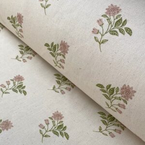 Pink Sprig cotton print