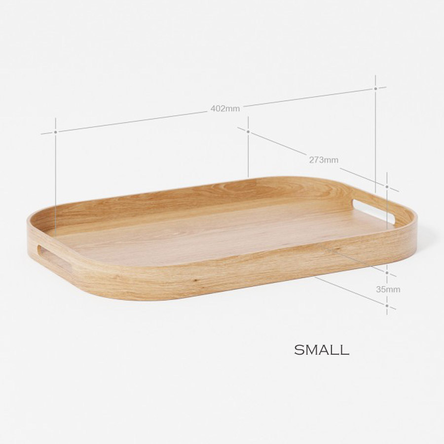 Rectangular Natural Oak Tray