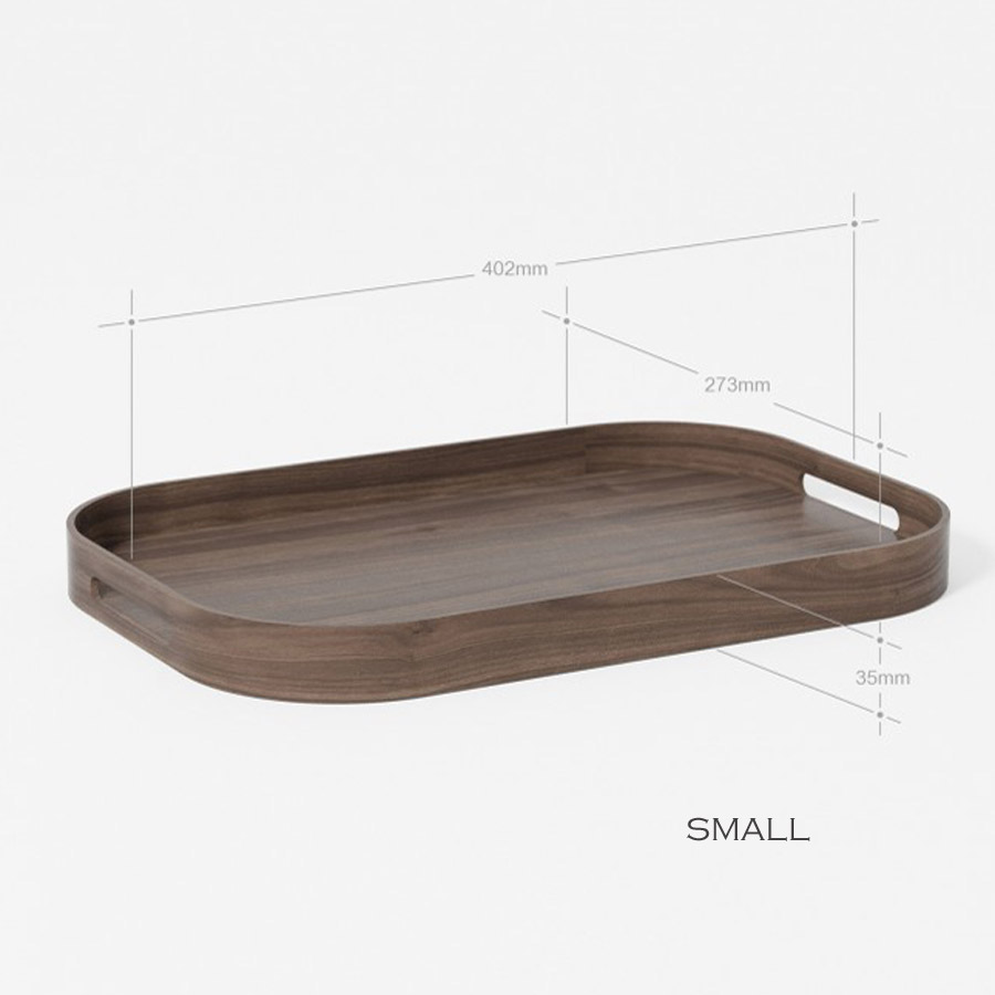 Rectangular Walnut Tray