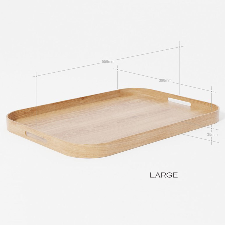 Rectangular Natural Oak Tray