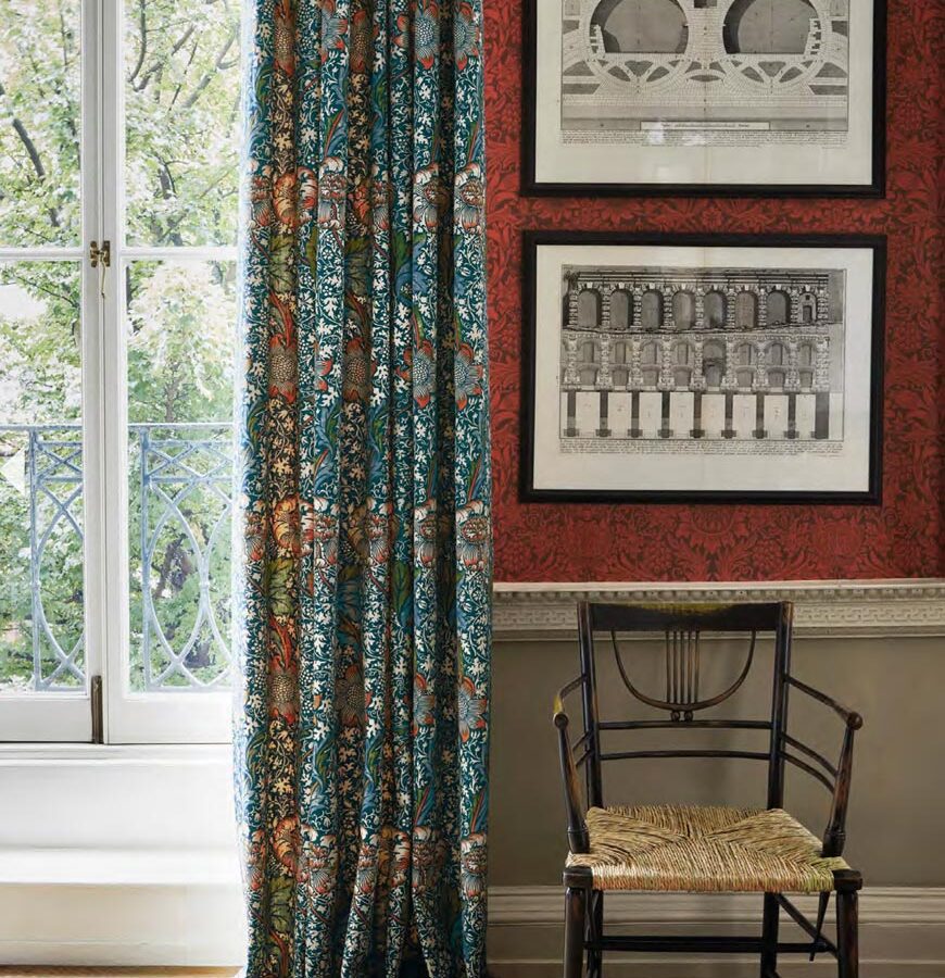 Ben Pentreath for Morris & Co: Kennett in Aqua and Pink