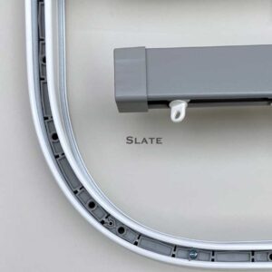 Bendable curtain track for bay windows