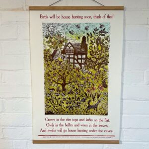 Birds will be house hunting soon, Letterpress Poster - Image 1