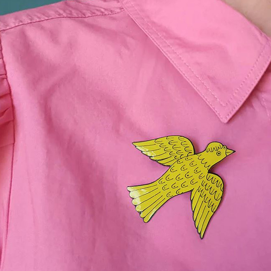 Enamel Badge - Bird