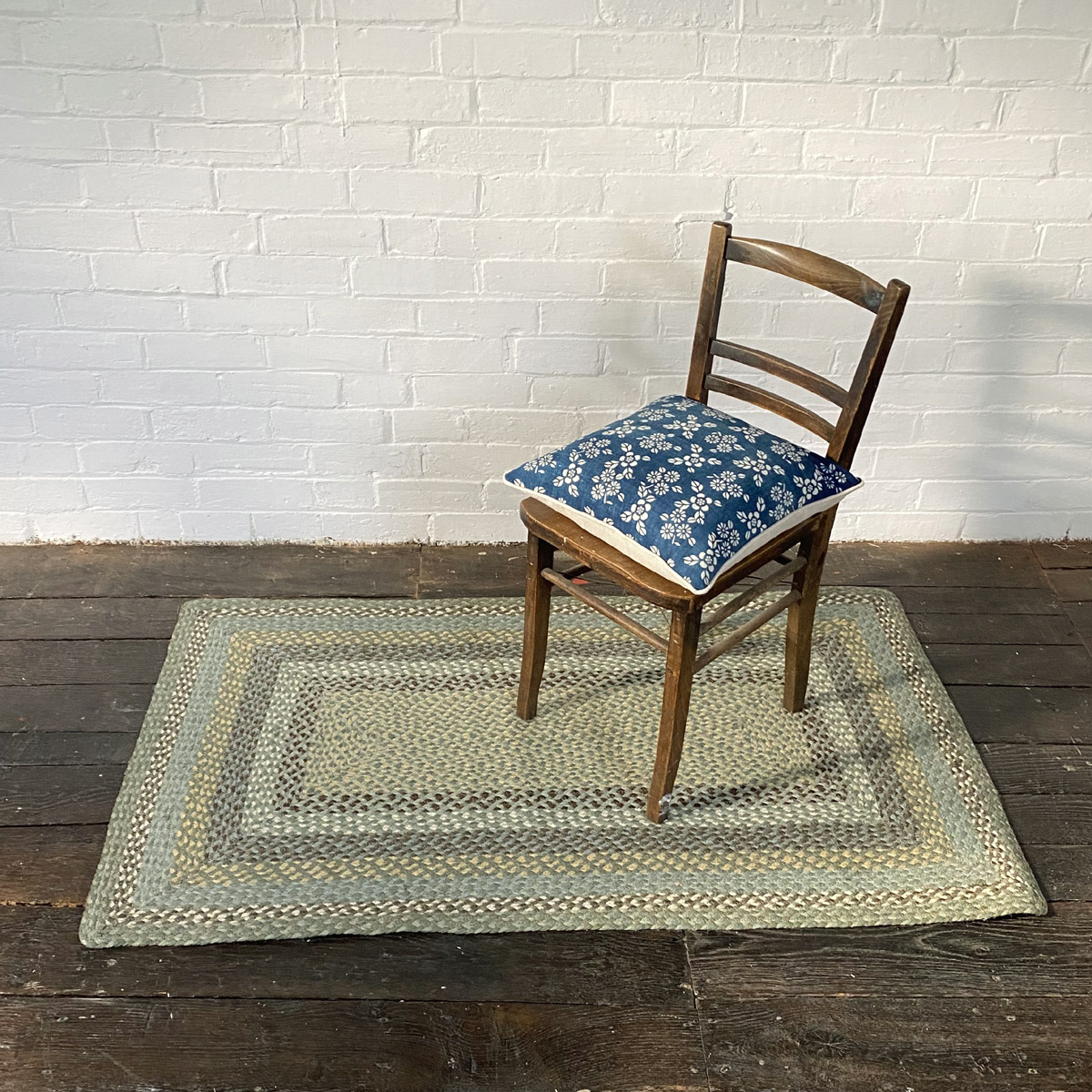 Braided Organic Jute Rug Seaspray - Image 3
