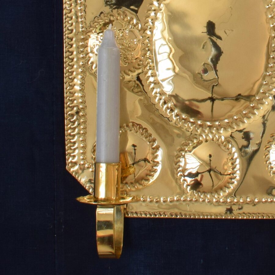 Brass Wall Sconce - Double Candle