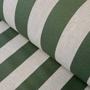 Broad Striped Fabric Green