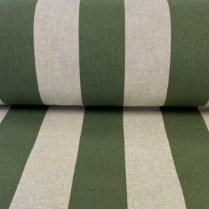 Broad Striped Fabric Green