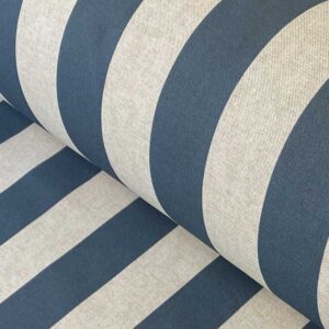 Broad Striped Fabric Navy