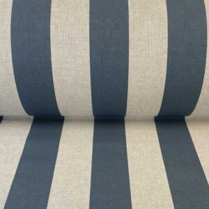 Broad Striped Fabric Navy