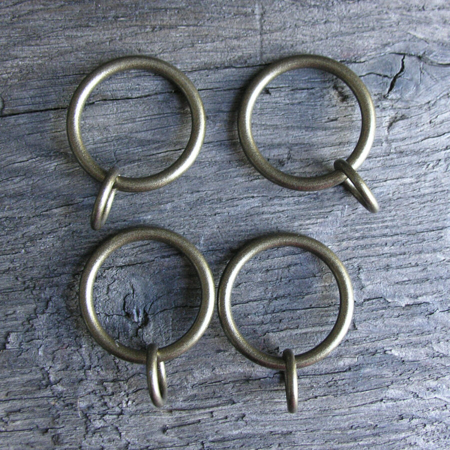 Metal Curtain Pole Set - Bronze 19mm