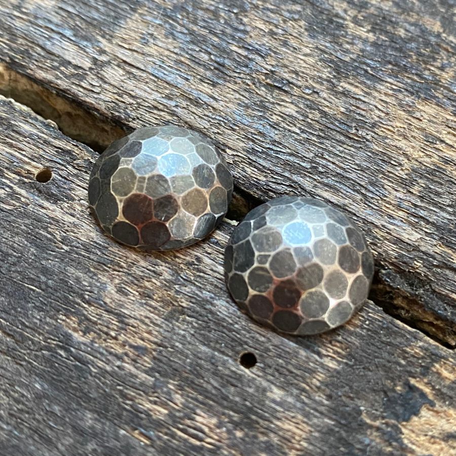 Silver Faceted Dome Earrings CDLT 9/14