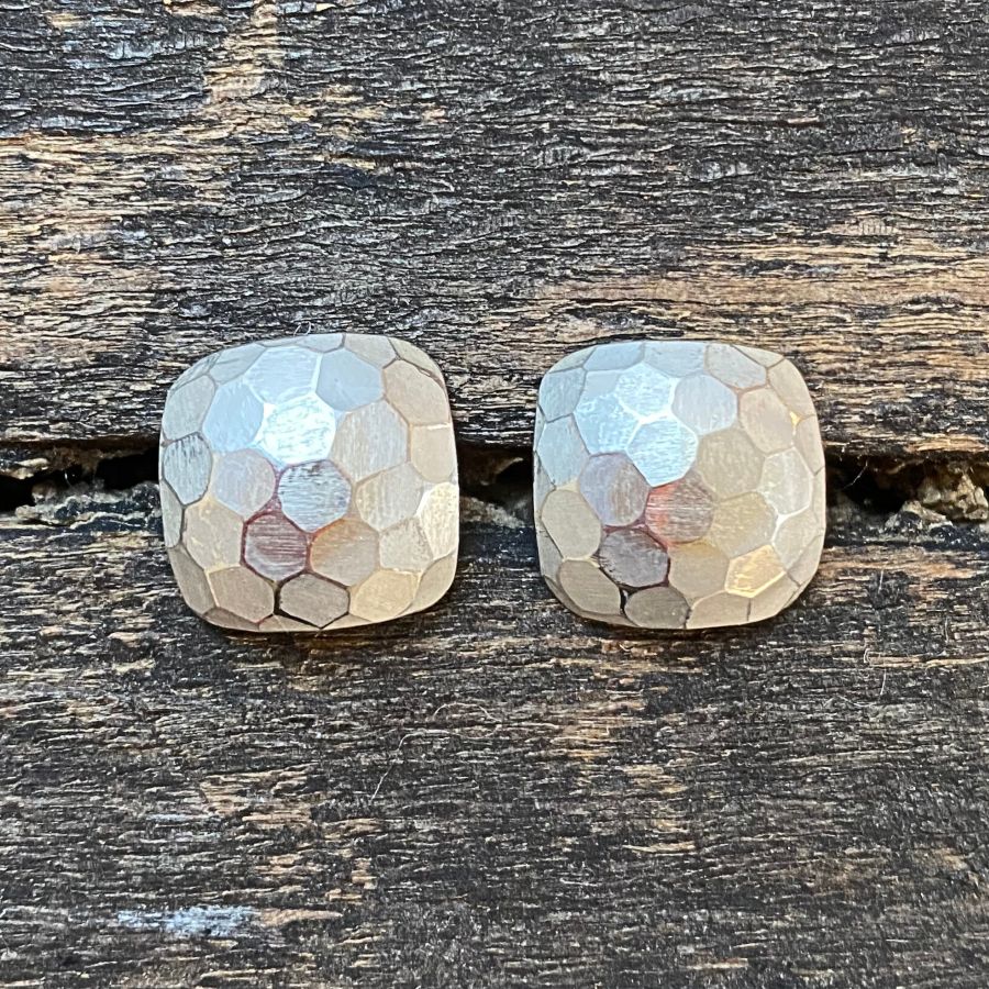 Tiny Silver Square Stud Earrings CDLT 3/12a