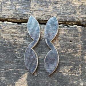 Long Oxidised Silver Earrings CDLT 3/9 - Image 1