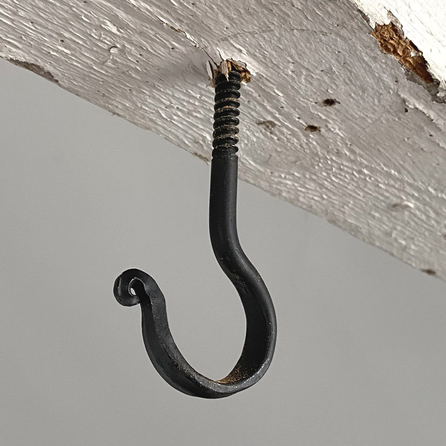 hand forged ceiling hook