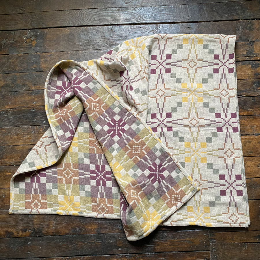 Vintage Star Welsh Single Blanket - Clay