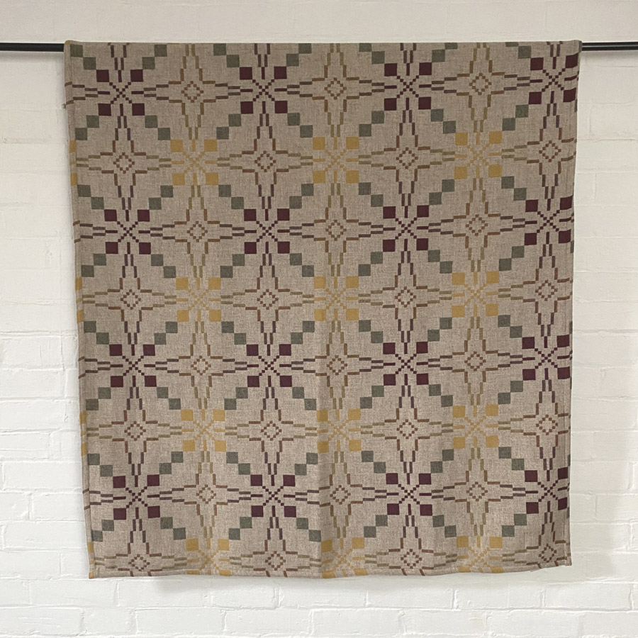 Vintage Star Welsh Single Blanket - Clay