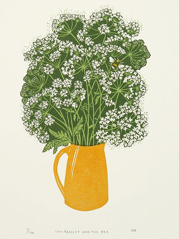 Cow Parsley and the Bee by Sophie Elm