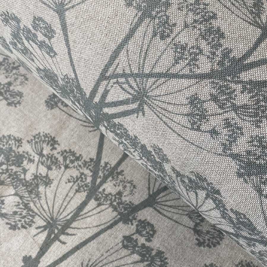 Cow Parsley fabric duck egg
