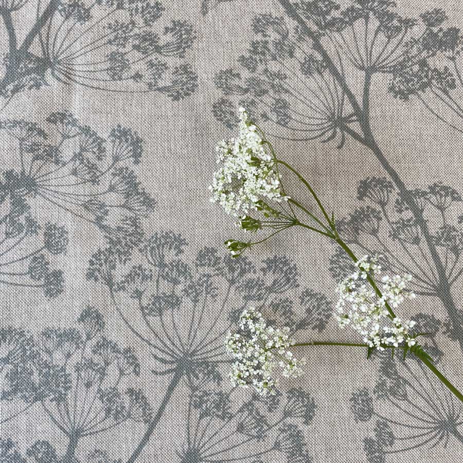 Cow Parsley Print - Duckegg Grey