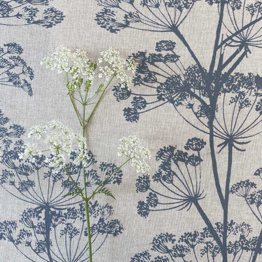 Cow Parsley Print - Indigo