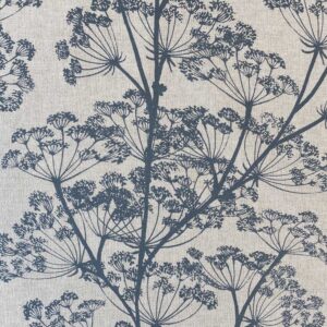 Cow Parsley Print - Indigo - Image 2