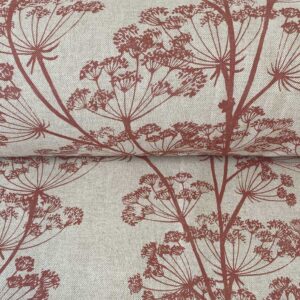 Cow Parsley Print - Strawberry Red - Image 3