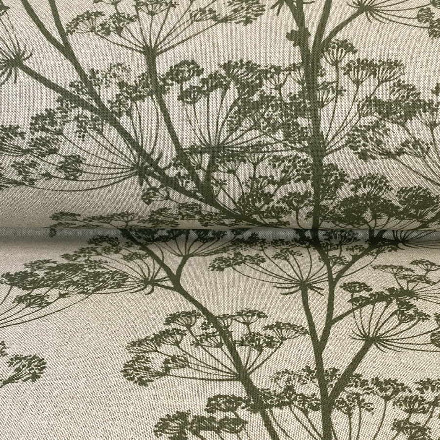 Cow Parsley Print - Moss Green