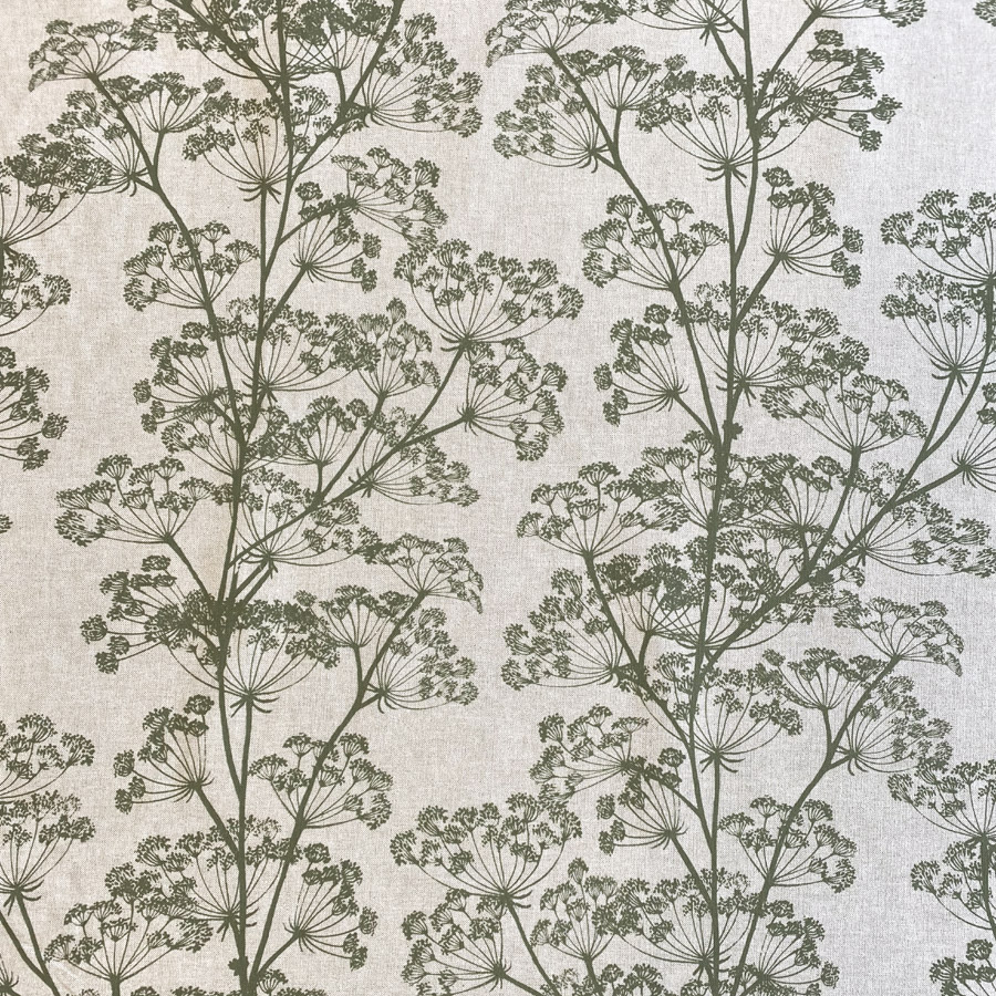 Cow Parsley Print - Moss Green