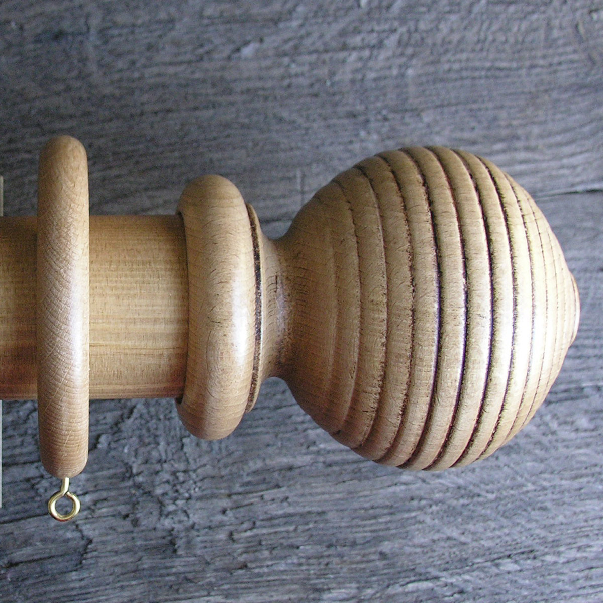 a 2" diameter wooden curtain pole