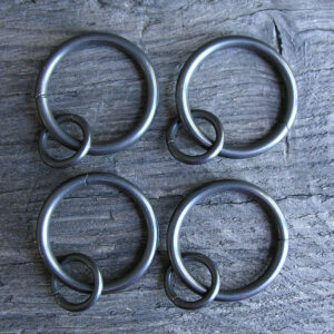 Metal Curtain Pole Set - Graphite Grey 19mm - Image 4