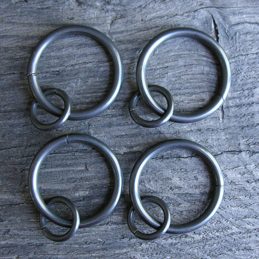 Spare Curtain Rings 19mm Graphite