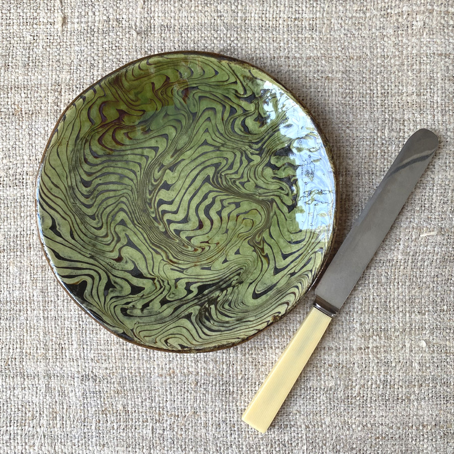 Patia Davis Side Plate - Green DPSP