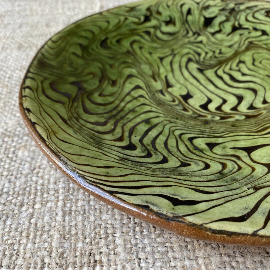 Patia Davis Side Plate - Green DPSP