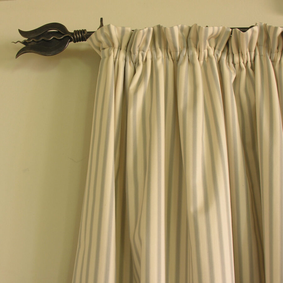 Ticking Fabric Large - Black