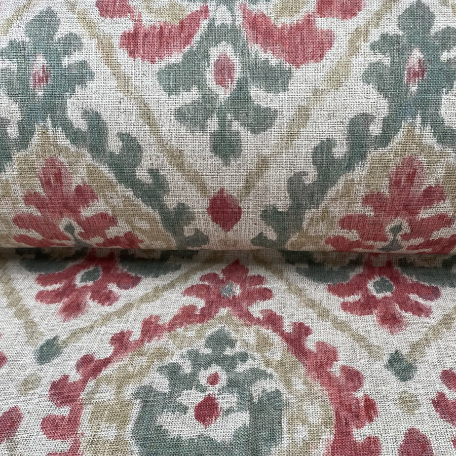 Extra Wide Dita - Soft Green and Strawberry Red