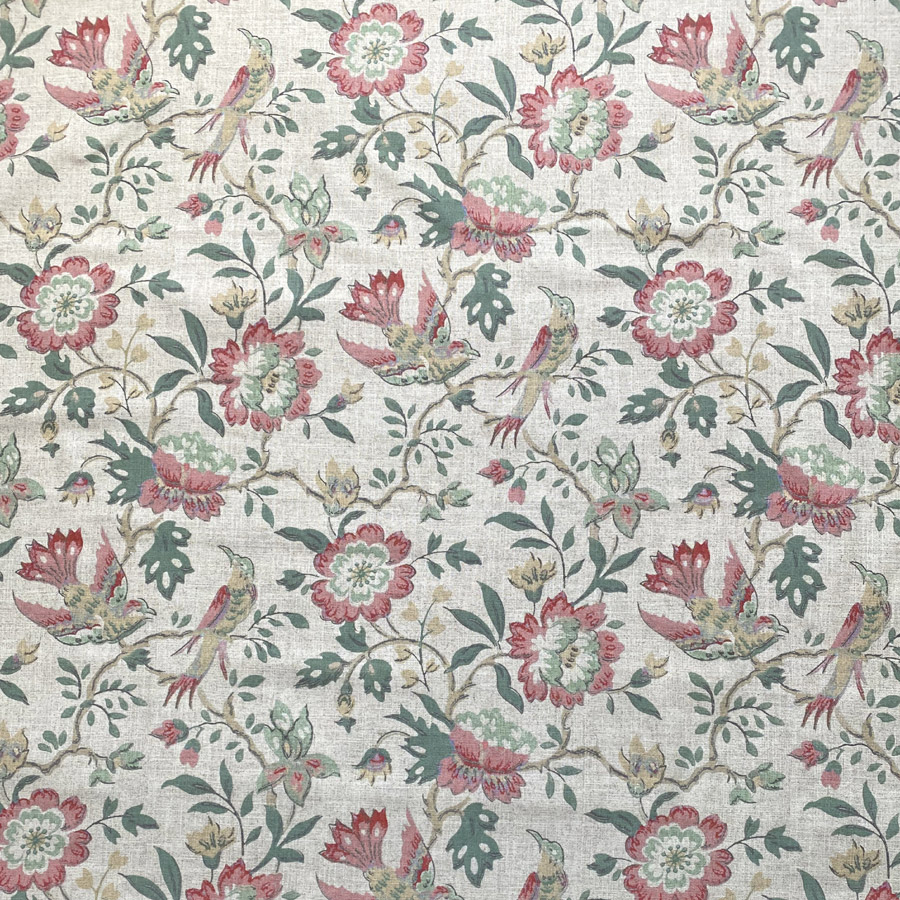 Extra Wide Ellen - Soft Green and Strawberry Red
