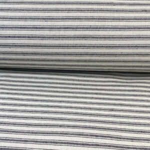 Extra Wide Hector Ticking Stripe - Black - Image 3