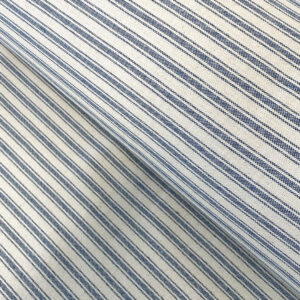 Extra Wide Ticking fabric in Blue