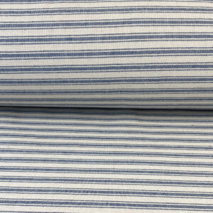Extra Wide Hector Ticking Stripe - Indigo - Image 3