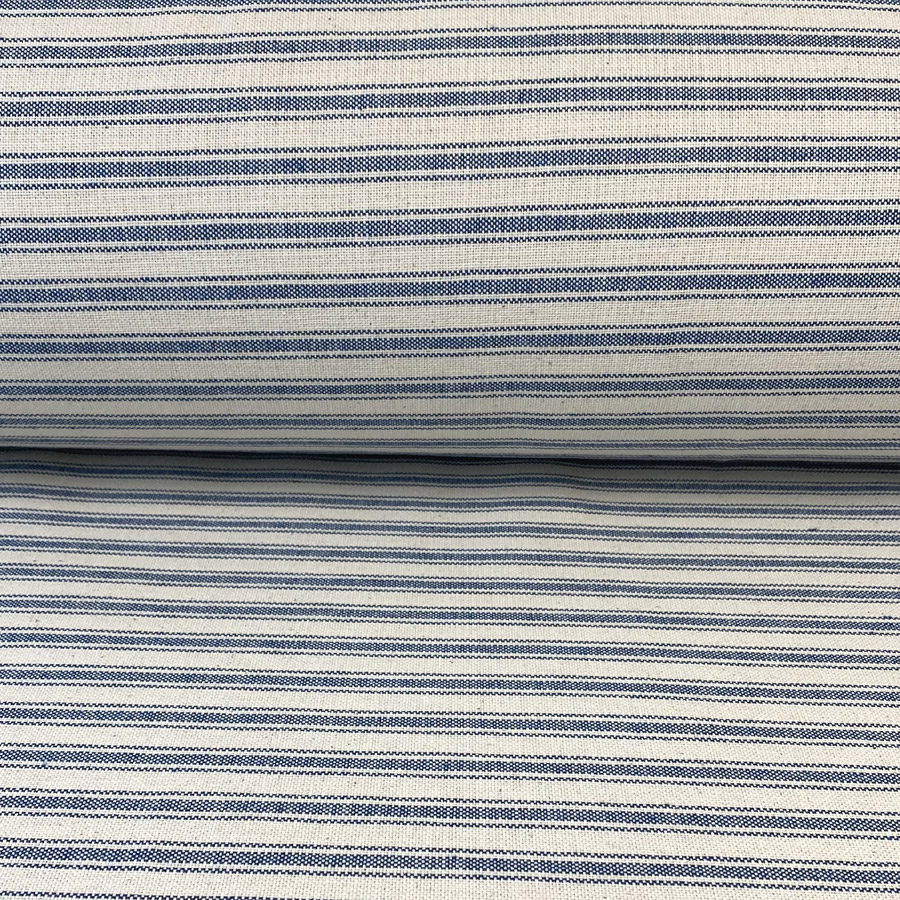 Extra Wide Hector Ticking Stripe - Indigo