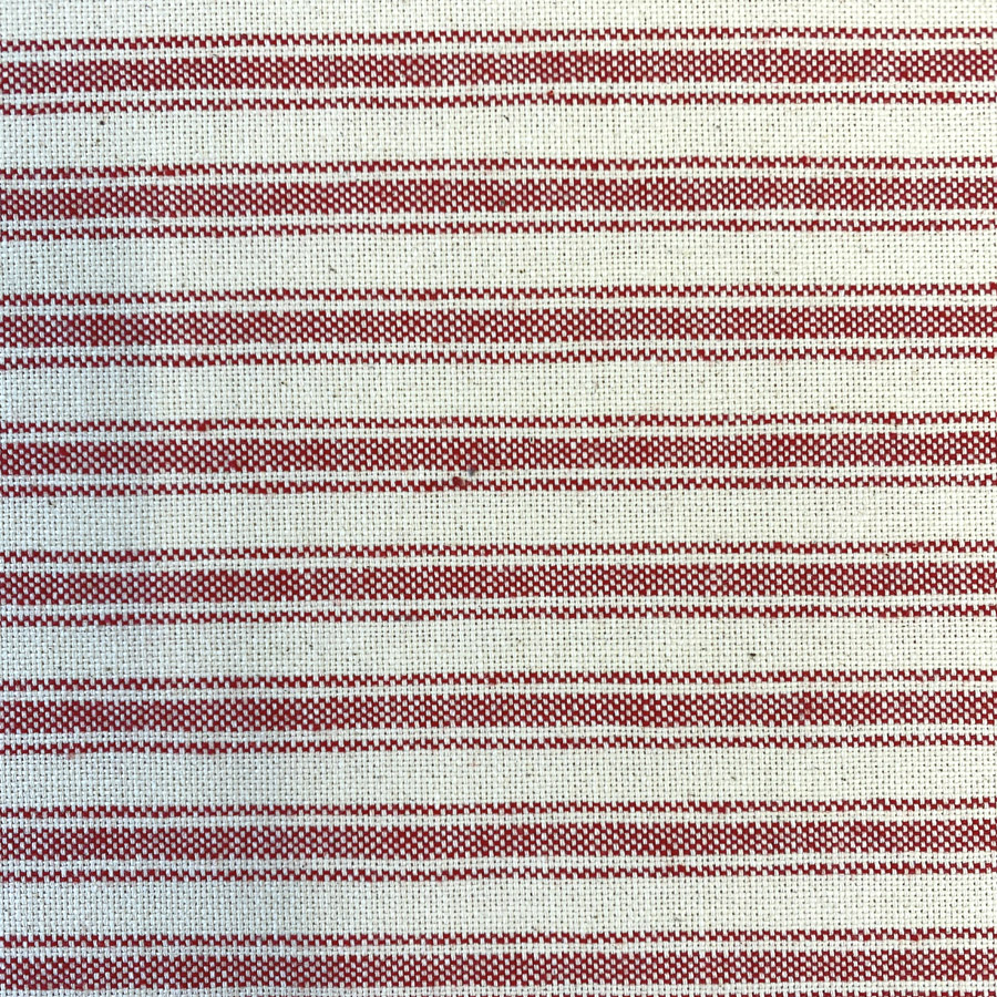 Extra Wide Hector Ticking Stripe - Peony