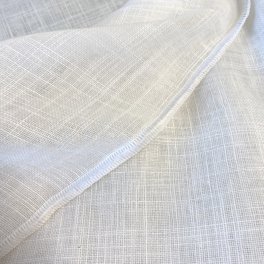 Extra Wide Weighted Sheer Newlyn White