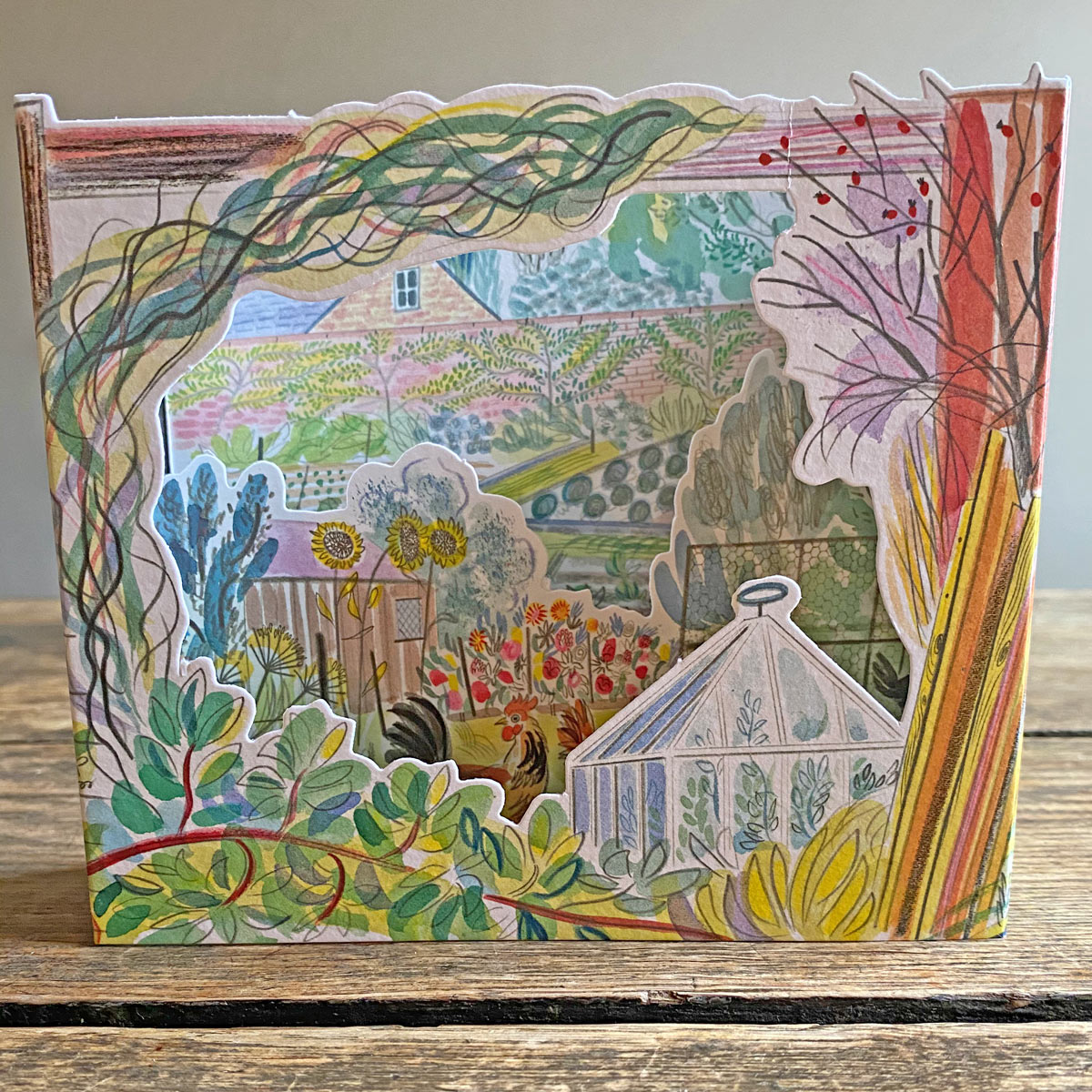 Emily Sutton 3D Allotment Card Late Summer - Image 1