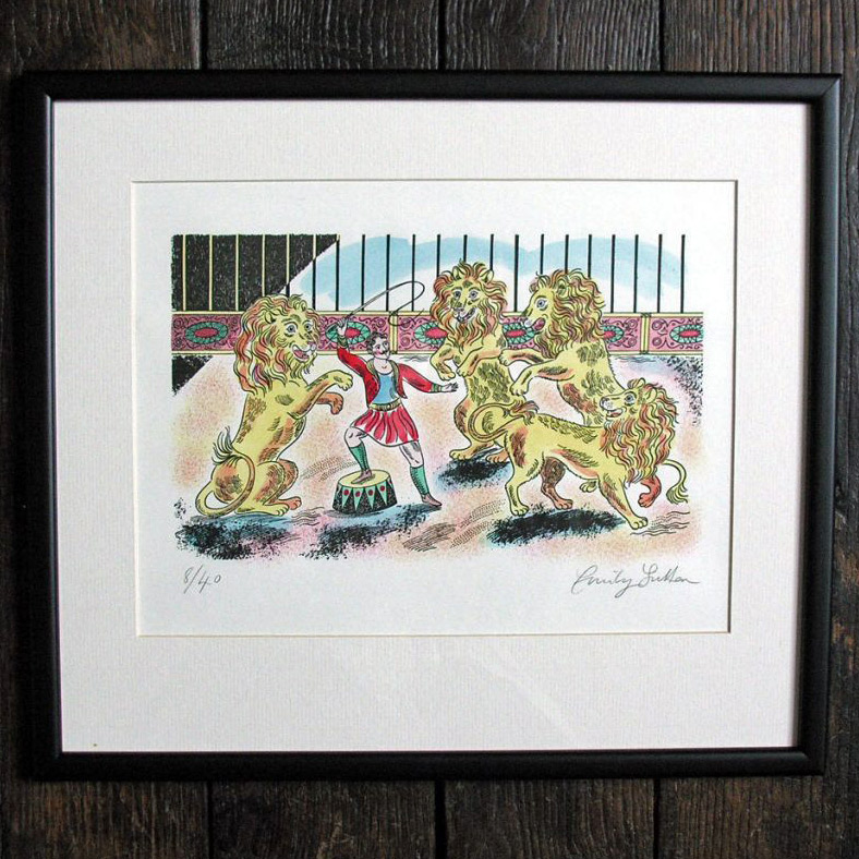 The Lion Tamer, Framed Print by Emily Sutton
